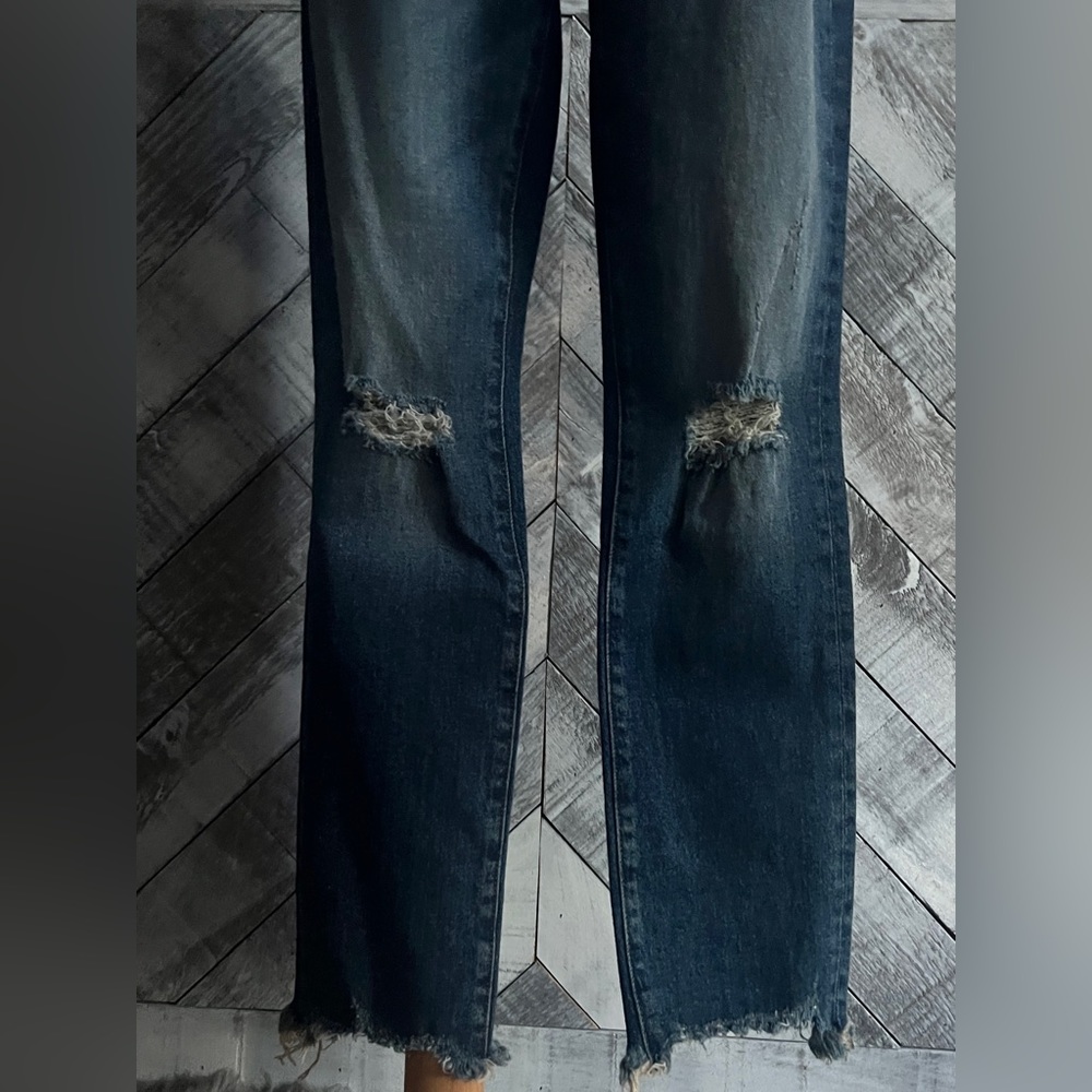 HALE By AG NADINE HIGH RISE DISTRESSED STRAIGHT LEG JEAN - Picture 7 of 12